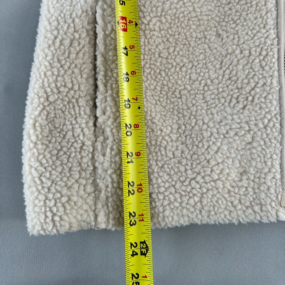 Banana Republic Cream Sherpa Zip Vest - Picture 4 of 7